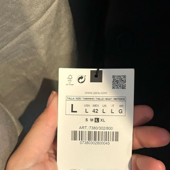 Zara Men’s SEERSUCKER BLAZER NWT - Picture 9 of 9